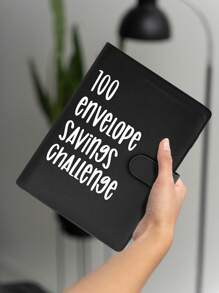 Artexus 100 Envelopes Money Saving Challenge, 100 Envelope Challenge Binder, Easy And Fun Way To Save $5,050, Savings Challenges Budget Book Binder With Cash Envelopes For Office,Home,School