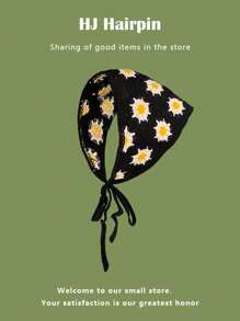 1pc French Retro Bohemian Style Crochet Headscarf For Women - Cute Daisy Knitted Triangle Scarf Headband - Strawberry Flower Headscarf - Hollow Lucky Flower - Fashionable Embroidered Hippie Headband - For Hair Decoration! The Perfect Gift For Mother Or Female Friends. The Ideal Accessory For Beach And Vacation.