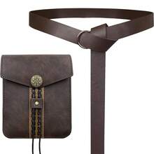 2pcs/1pc Medieval Viking Style Waist Belt And Small Pouch, Suitable For LARP, Renaissance Fair, Halloween And Renaissance - Multicolor - View 10