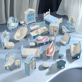 Dollhouse Mini Accessories Dollhouse Furniture Multi-Piece Set, Multi-Scene Small Gifts DIY Gift For Boys/Girls, Playhouse Toys, Birthday Gifts