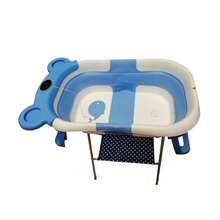 Complete Angelin Folding Bathtub - Blue - View 7
