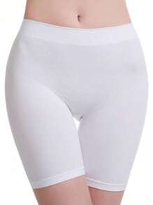 3-pak damskich bezszwowych szortów slip pod sukienki, wysoki stan, antypoślizgowe, plus size, bielizna legginsy, joga, podstawowe, solidne, sportowe, treningowe, spodenki motocyklowe, akcesoria do siłowni, pasy wyszczuplające brzuch, pasy lędźwiowe, gorset wyszczuplający brzuch