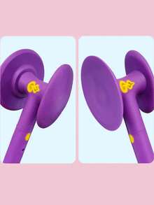 1pc Purple Wood Meridian Calabash Massage Stick - Purple - View 3