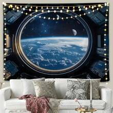 1 Pc Bohemian Tapestry Wall Hanging, Beige White Floral Tapestry With Dotted Daisy Medallion Print Bedroom Boho Hippie Home Decor Rama Decoration Rama Gifts Birthday Graduation