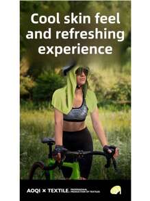 1 Pieza de Sudadera Enfriadora y Pañuelo, Material Bicolor de Doble Capa Totalmente Frío, Toalla Absorbente y de Secado Rápido para Cuello y Rostro, Enfriamiento Duradero y Protección Solar para Verano y Actividades al Aire Libre, para Playa, Deportes y Exteriores, Pañuelo Deportivo Enfriador de Cinco Colores, Gorra de Ciclismo, Sombrero Sombreado, Chal Protector Solar para Fitness y Playa, Pañuelo de Secado Rápido, Talla Grande para Occidentales
