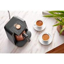 Arzum Okka Rich Spin Pro Turkish Coffee And Hot Beverage Maker, Velvetiser, Milk Frother, 5 Cups, Stainless Steel Cooking Pot (Chrome) - Copper - View 9