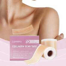 1roll Silicone Scar Tape - Washable, Moisturizing, Fragrance-Free For All Light Beige Types, Design Moisturizing Adhesive - Khaki - View 1