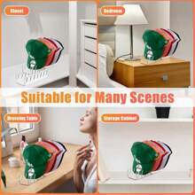 1 pièce Support pour casquette sans installation, organisateur de casquette en acrylique pour 7 casquettes de baseball. Porte-chapeaux pour l'affichage et l'organisation des casquettes de baseball dans la chambre, le placard, la commode, le bureau, les baby-showers, parfait pour les anniversaires, mariages, fêtes. Cadeau idéal pour les collègues, amis et famille, rentrée scolaire