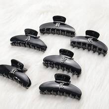 1 Piece Personalized Name Black Basic Vintage Letters Rhinestone Women Hair Claw Clip For Women - Black - View 1