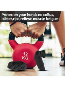 1 paire de gants en caoutchouc pour haltérophilie pour hommes et femmes - prise en main pour musculation et exercices antidérapants : utilisés pour l'entraînement en salle de gym, l'haltérophilie, les haltères, les tractions, les tractions sur barre, anti-dérapant et sans transpiration, sport, gymnase, exercice à domicile, préhension des mains