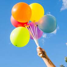 20支气球棒，16英寸透明塑料泡泡气球棒，带气球杯，适用于派对、婚礼、生日、周年纪念日及其他派对用品 - 白色 - 查看 5