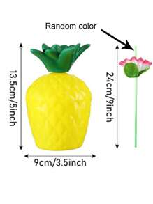 1/3pcs Hawaiian Summer Pineapple Coconut Drinking Cups Strawberry Shaped Juice Drink Cups For Birthday Wedding Beach Pool Party