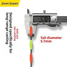 JIUYAN Day&Night Glow Float Bobber, Long Range Casting, Visible Thick Tail, High Sensitivity Big Fish Bobber, Anti-Twist Design, Suitable For Sea Fishing And Lure Fishing, Pier Rod Fishing Accessories, Fishing Tools - Multicolor - View 3