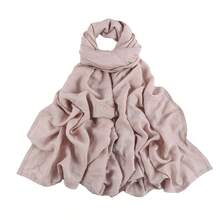1 Chiếc Khăn Choàng Hijab Nữ Màu Trơn Chất Lượng Cao, Thoải Mái, Mềm Mại Và Thoáng Khí, Thích Hợp Để Mặc Hàng Ngày Cho Abaya - Nhiều màu - Xem 63