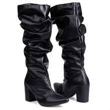 Domidona Women Fashion Boots - 黑色 - 查看 9