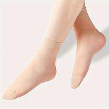10pairs Solid Color Transparent Socks, Comfortable And Breathable Socks, Women's Socks And Stockings - Multicolor - View 6