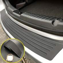 Automotive Accessories Rear Trunk Bumper Protector Strip, Guard Plate Protective Strip, Anti-Collision Anti-Scratch Rear Door Sill Rubber Trim