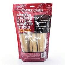 Canine Chews Chicken And Beef Flavor Sticks Rawhide Dog Treats - 18ct