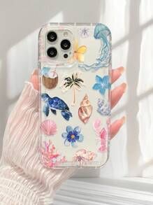 1 Stück weiches TPU Schutzhülle mit Meer-Schildkröten-Design, kompatibel mit Apple 7 Plus/8 Plus/16/16 Plus/16 Pro/16 Pro Max/XR/XS Max/11/11 Pro/11 Pro Max/12/12 Pro/12 Pro Max/13/13 Pro/13 Pro Max/14/14 Pro/14 Plus/14 Pro Max/15/15 Pro/15 Plus/15 Pro Max, modisch/elegant/niedlich