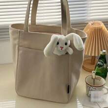 Women's Canvas Tote Bag 2025 New Style, Suitable For College Students To Carry Books To Class, Also Great For Commuting And Casual Use. It's A Spacious Shoulder Bag.