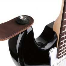 Paquete de 10 trabas profesionales para correa de guitarra para guitarras eléctricas y bajos - Sujetadores de correa de goma seguros con sistema de arandela