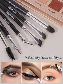 MAANGE 10pcs Makeup Brush Set With Eyelash Brush Eyebrow Brush Eyeshadow Brush Highlight Brush Nose Shadow Brush Concealer Brush Eyeliner Brush Halo Brush Makeup Tools,Brush Set,Makeup Brush Kit,Make Up Brush Set,Make Up Set Complete,Makeup Brush Set,Complete Makeup Kit,Brush Kit,Brushes Makeup Set,Makeup Gift Set,Set - Black - View 6