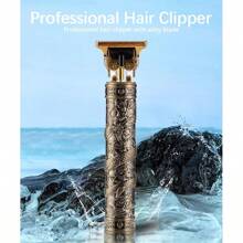 Rasuradoras Eléctrica de Hombres Impermeable,Recortadora eléctrica de cabello, máquina eléctrica de corte de cabello con cuchilla aceitada para grabado de cabeza calva, recortadora de cabello portátil de carga rápida y multifuncional para uso en el hogar.