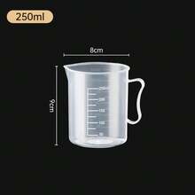1Pc Clear Graduated Measuring Cup Scale Plastic Transparent Mixing Cup Large Capacity With Lid Laboratory Beaker Kitchen Baking - Multicolor - View 24