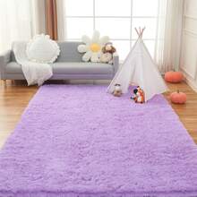 1 pièce, Tapis de zone doux pour chambre à coucher moelleux, tapis moelleux antidérapant à poils longs et doux pour le chevet, tapis de salon tie-dye pour filles enfants bébé adolescent dortoir décoration maison, tapis de chambre à coucher salon nurserie décoration de pièce