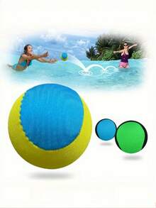 Water Bouncing Ball Jumping Ball Swimming Pool Surf Ball Beach Ball For Holiday Party Favor Party, Beach Essentials, Beach Accessories, Pool Float - Multicolor - View 3