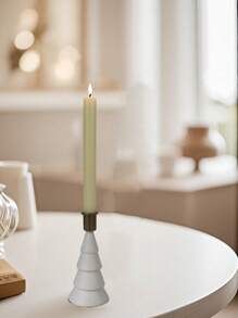 1 Piece Elegant Pine Wood Christmas Tree Candlestick Holder, Classical Pyramid Base With Moon Tabletop Decorations, For Festive, Decor, Ding Table Decor, Room Decorations, Wedding Centerpiece Candle Holder Decorations, Christmas Decorations Home Decor, Christmas Gifts