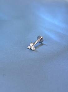 Pendientes de plata de ley 925 con flores de moissanita para mujer, aretes clásicos minimalistas, regalo de boda o para mamá, joyería fina