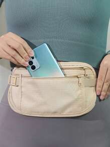 Travel Money Belt - Slim Passport Holder RFID Blocking Travel Pouch To Protect Cash, Credit Cards And Travel Documents Storage Bag