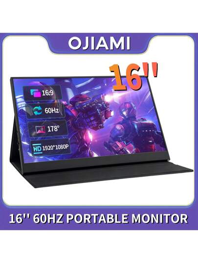 OJIAMI モニター Amazon.co.jp: モバイルモニター CNXioaMi 16.1インチ 16:9画像