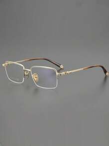CHARMLIBRARY New 2025 Titanium-Alloy Frameless Design CHARMLIBRARY Super Lightweight Pure Titanium Eyeglass Frames, Anti-Allergic, Super Flexible, Business & Casual Unisex, Ultra-Thin, Anti-Sweat, Corrosion-Resistant, Lightweight & Comfortable, Premium Quality All-Match, Comes With Eyeglass Case And Cleaning Cloth, Ideal For Gifting Or Personal Use