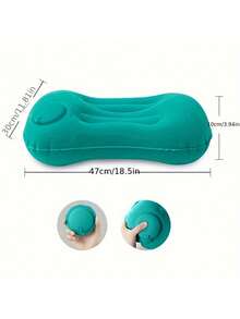 1pc Multifunctional Inflatable Pillow For Travel, Home, Work And Camping - Foldable And Portable Contour Pillow For Comfortable Sleep Anywhere - Multicolor - View 10