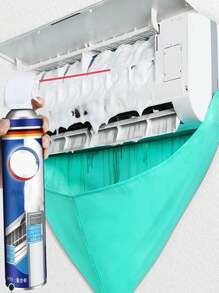 Kit de couverture de nettoyage de climatiseur en PVC avec tuyau d'évacuation, sac de maintenance et de nettoyage étanche de climatiseur avec outils et accessoires de nettoyage - Gardez votre unité de climatisation split fonctionnant de manière efficace