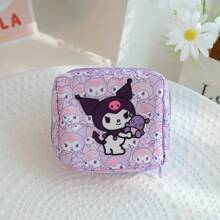 Sanrio Sanrio 1PC Kawaii Anime Mini Storage Bag Portable Cute Sweet Cartoon Makeup Package Toys Girls For Travel Storage Bag,Makeup Bag,Cosmetic Bag,Vacation Organizer,Large Capacity Makeup Organizer Makeup Case, For Lipstick, Brush, Skincare, Mobile Phone, Coin, Small Items, For Home,Gift,Vacation And Festival Halloween Christmas Multifunctional Use,Boho Vibes