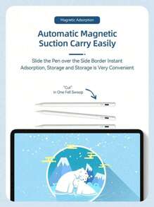 Lápiz táctil universal para tabletas Android, teléfonos móviles, compatible con iPhone, lápiz capacitivo compatible con XIAOMI, compatible con HUAWEI, para tabletas , batería recargable de 120mAh