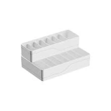 1pc New Adjustable Desktop Cable Organizer Box, Multi-Compartment Data Cable Storage Drawer