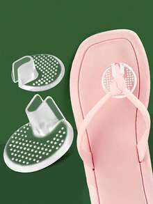 4pcs Flip Flop Gel Toe Protector Pads, Suitable For Thong Sandals - Multicolor - View 2