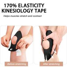 10 Rolls Pre-Cut Breathable Elastic Sports Medical Tape, Latex-Free Fit For Knee Support And Muscle - Elastic Sports Medical Tape For Knee Support And Muscle - Multicolor - View 6