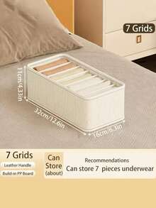 Tianshan Lingerie Storage Box - Multi-Compartment Lingerie Drawer Organizer Box For Bedroom, Suitable For Dorm, Home And Wardrobe, Multipurpose Underwear Container For Men And Women, Everyday Gift - Multicolor - View 4