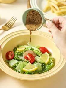4 piezas de platos plásticos para mojar, platos para salsa de ensalada, bandejas para ketchup, aceite y vinagre para celebración del Día de la Independencia, uso doméstico, útiles escolares