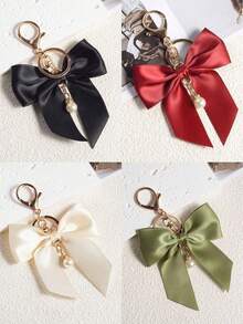 1 件全新丝带蝴蝶结钥匙扣包包挂钩配件小礼物钥匙扣蝴蝶结情人节