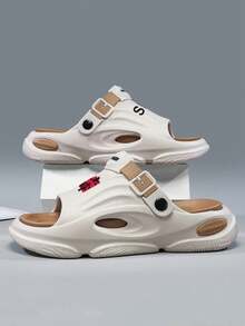 L.S.W.P Men's Summer Fashion EVA Slippers - Casual, Comfortable Thick Sole Elevated Slippers, Camouflage Pattern, Open Toe Design, Suitable For Indoor/Outdoor Wear - Rice Dumplings - View 10