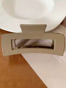 Simple Square Basic Plastic Hair Claw Clips Set, For Going Out, Dating, Home, Ponytail, Sports Summer - Multicolor - View 5