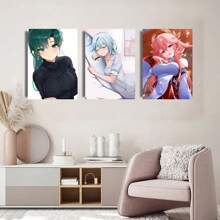 1pc Wall Arts Posters FramelessPop WHite CARD Anime Girl Poster CUTE Poster Bar Cafe Wall Art Painting Home Decor Frameless/Wood-Framed Painting