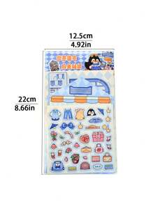 5pcs/10pcs Forest Theme Landscape & Mechanism Stickers, New Cute Scene Stickers, High-Quality For Girls, Stress Relief DIY Stickers