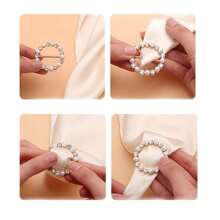 1pc Elegant Coat & Sweater Pins, Slim Waist Shaping Valentine's Day Valentines Scarf Ring Clip Shirt Clip T-Shirt Ties Clips Clothes Corner Knotted Button For Women Travel Essentials Cruise Essentials Elegance Shirt Tightener